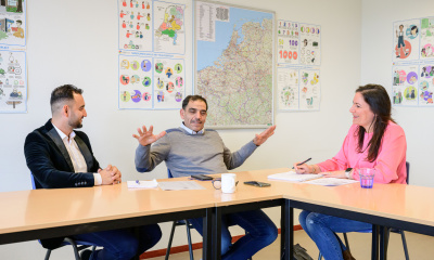 Wais Baraki, meneer Mouhmad en Alice van Rhee