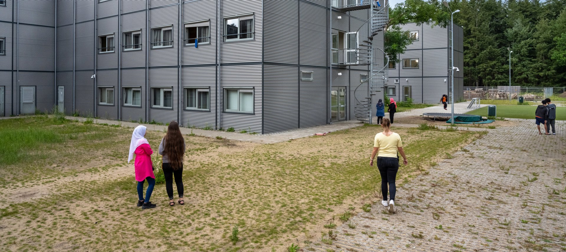bewoners buiten de opvang in Zeist