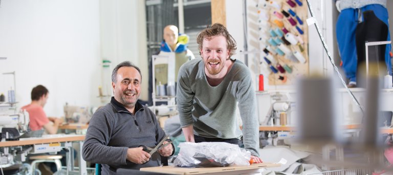 Ali Habash in atelier Sheltersuit