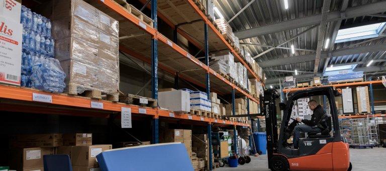 Magazijn van het COA in Ter Apel