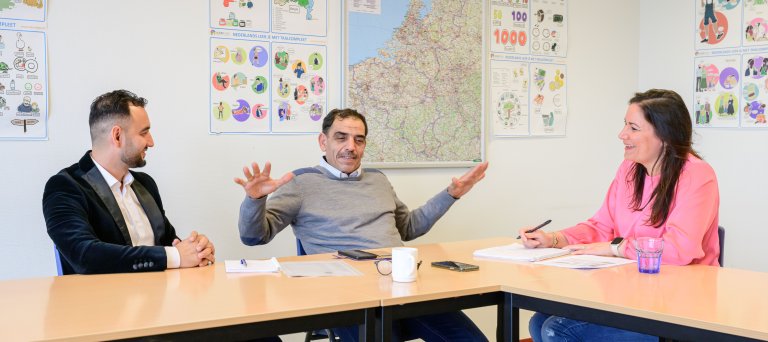 Wais Baraki, meneer Mouhmad en Alice van Rhee