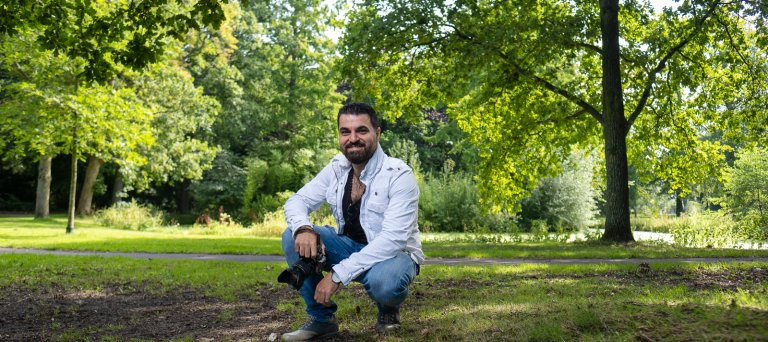 majd fotograaf in landschap