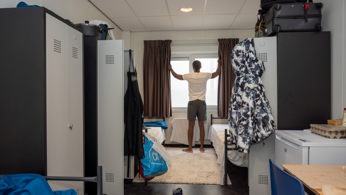 Slaapkamer op coa locatie Spijkenisse