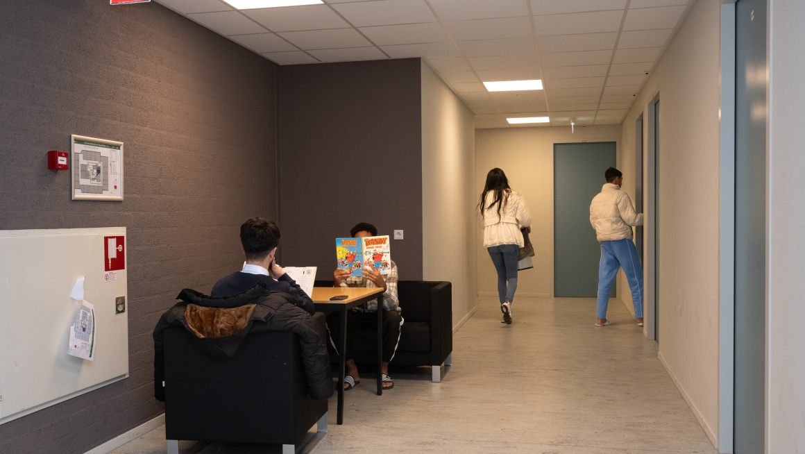 Zithoek op de gang van coa locatie Leidschendam Voorburg amv