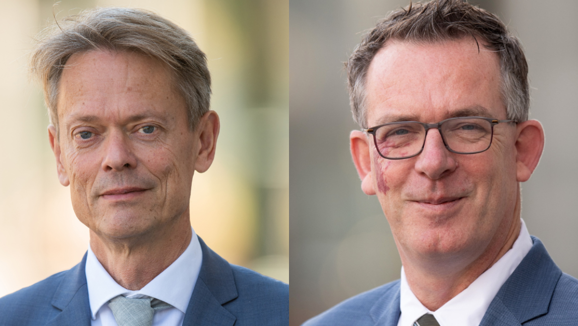 twee mannen, portretfotos