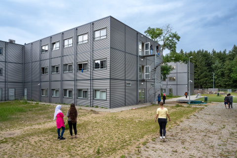 bewoners buiten de opvang in Zeist