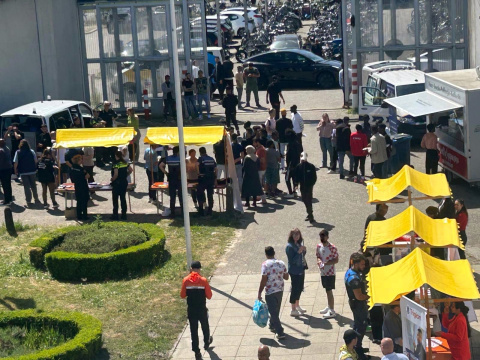 bewoners op de veiligheidsdag in Zoetermeer